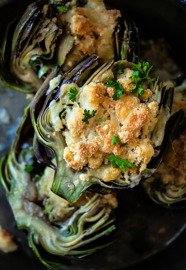 Keto Stuffed Artichokes