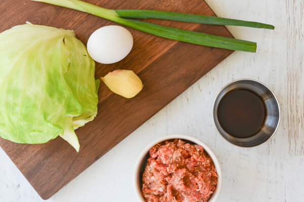 Steamed Pork Cabbage Rolls