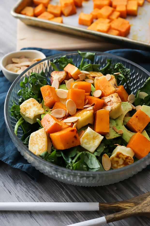 Roasted pumpkin salad