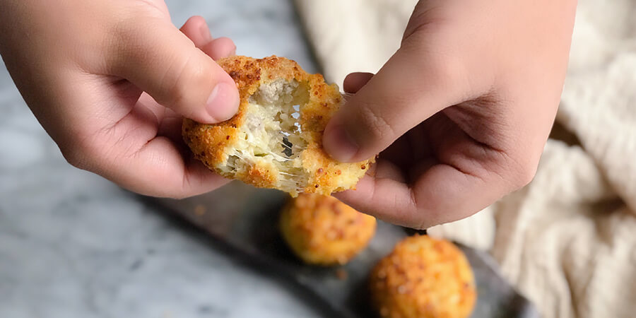 Jalapeno Cauliflower Rice Balls