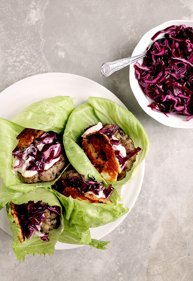 Lamb and Halloumi Burgers