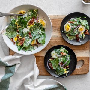 Easy Spinach and Bacon Salad