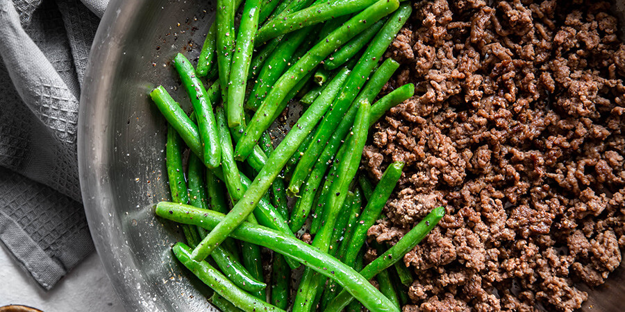 Easy One-Pan Ground Beef and Green Beans