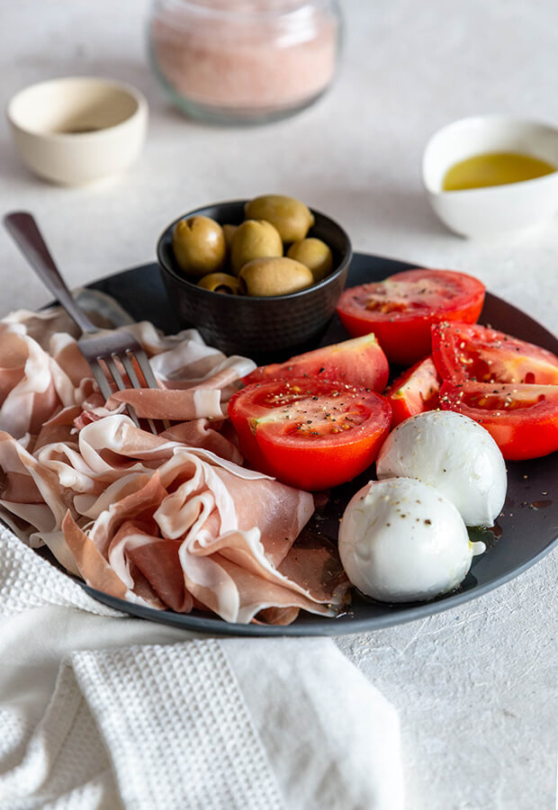 Keto Italian Lunch Plate