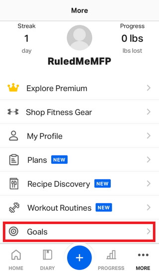 Setting Your Macronutrient Ratios and Calorie Goals with MyFitnessPal 2