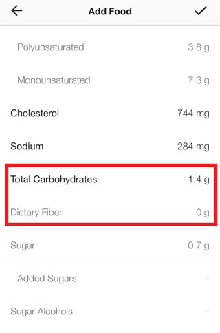 How To Calculate Net Carbs For Each Food Entry on MyFitnessPal