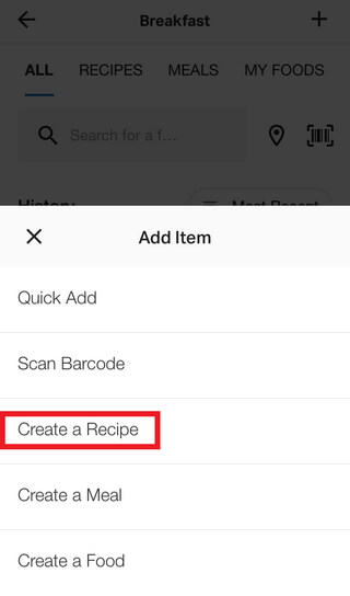 Create a Recipe