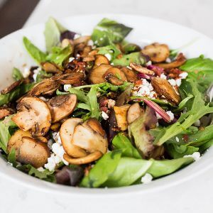 Mushrooms & Goat Cheese Salad