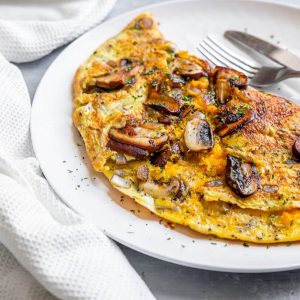 Keto Mushroom Omelette Featured