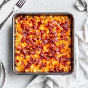 Bacon Loaded Cauliflower Casserole