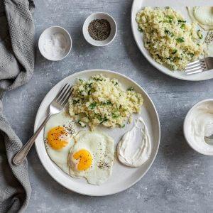 Cauliflower Hash with Poblano Peppers Featured