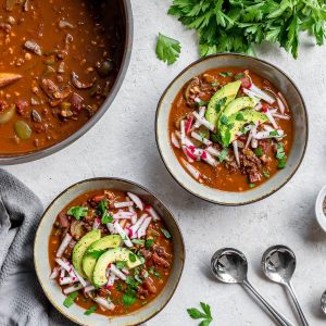 keto vegan walnut chili featured