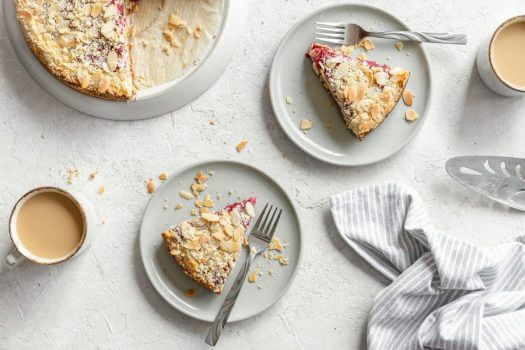 Raspberry Cream Cheese Coffee Cake Featured