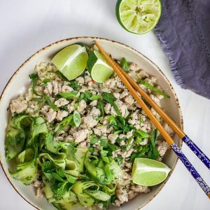 Asian Pork Cauliflower Bowl Featured