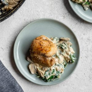 Creamy Chicken & Spinach Featured