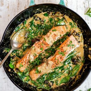 Creamy Tuscan Salmon Featured