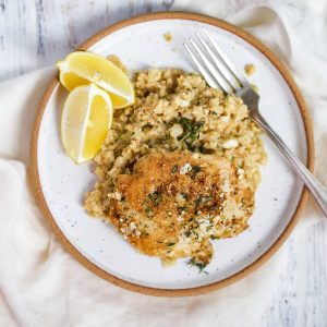 Creamy Lemon Chicken with Cauliflower Featured