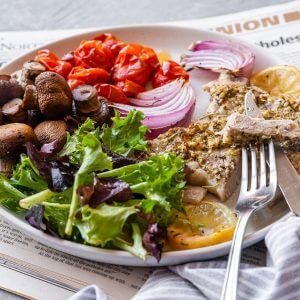 Sheet Pan Pork Chops and Veggies Featured