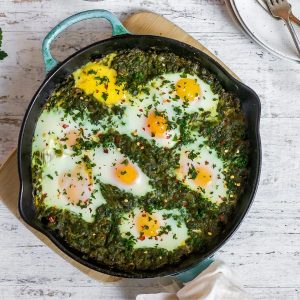 Spinach Shakshuka Featured