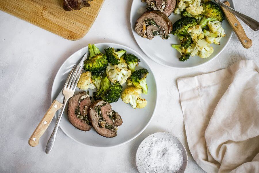 Keto Flank Steak Roulade