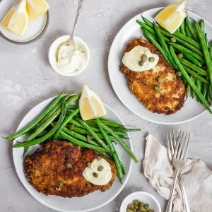 Keto Schnitzel Green Beans Featured