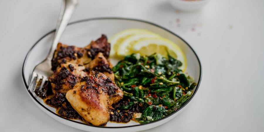 Asado Chicken with Spinach Second