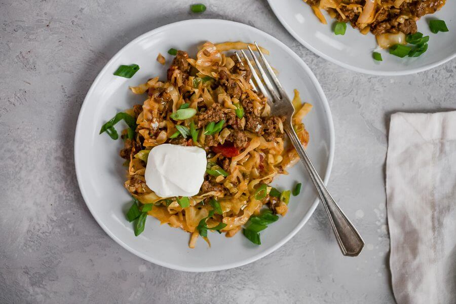 Keto Cabbage Taco Skillet Meal