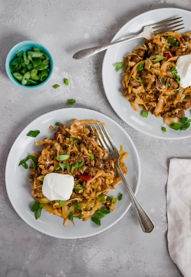 Cabbage Taco Skillet Meal Long