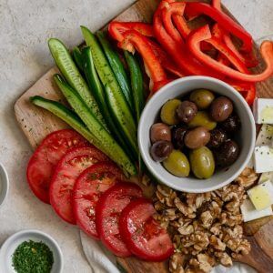 Keto Mediterranean Breakfast Bowl Featured