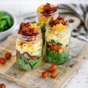 Keto Meal Prep Brunch Jars Featured