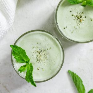 Vegan Keto Shamrock Shake Featured