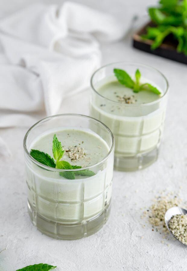 Vegan Keto Shamrock Shake Long