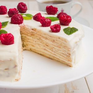 Keto Crepe Cake Featured