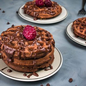 Keto Chocolate Chaffle Featured