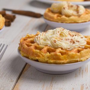 Keto Pumpkin Chaffles Featured