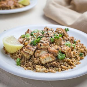 Keto Tahini Tofu Stir Fry Featured