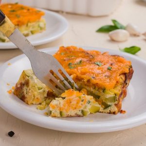 Keto Cheesy Zucchini Casserole Featured