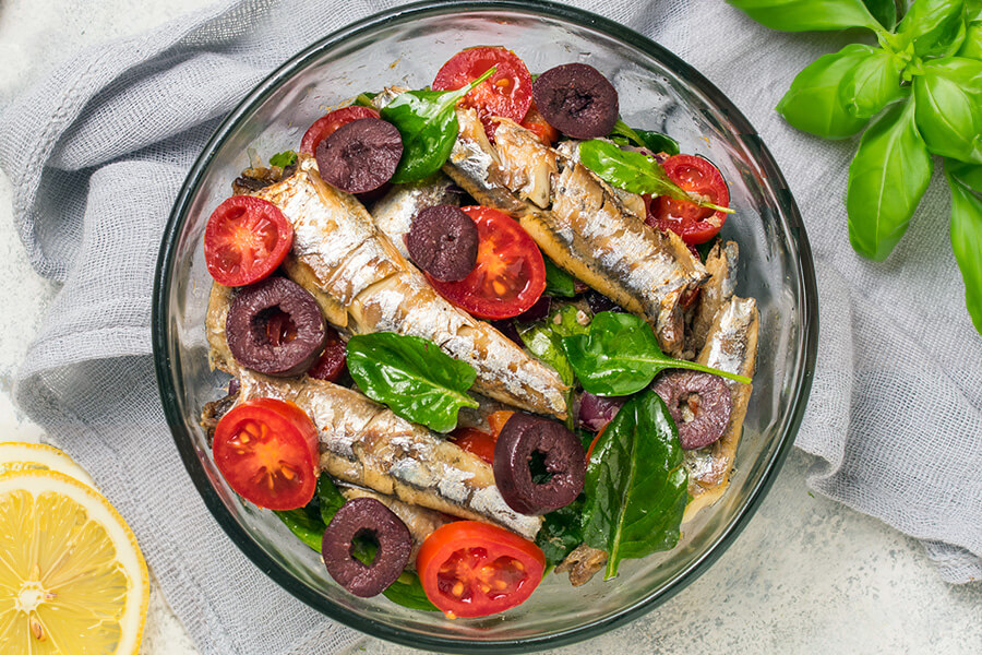 Keto Mediterranean Sardine Salad