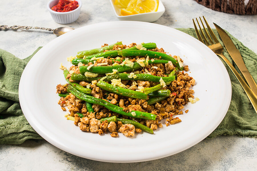 Keto Asian Turkey & Green Bean Stir Fry